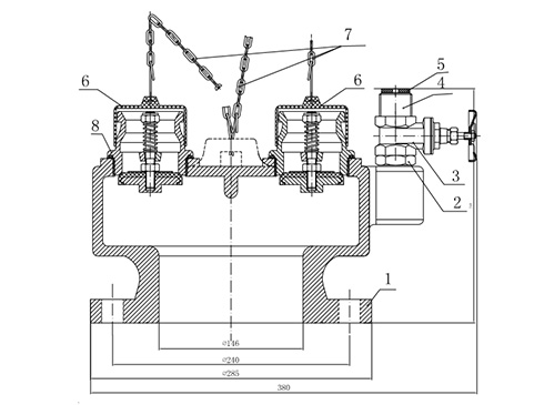 Breeching Inlet Fire Hydrant Valve