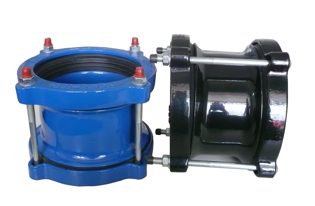 Accouplements universels (pour tuyaux en AC, PVC, acier et fonte ductile)